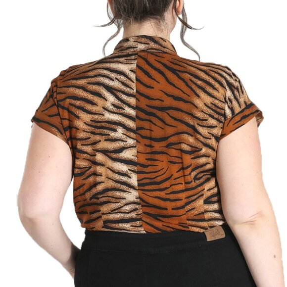 Hell Bunny button-up shirt tiger size XL - Picture 8 of 8
